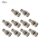 10pcs/set BNC Male Jack to RCA Female Plug Straight Convert Connector Adapter for CCTV Security Camera Surveillance Video