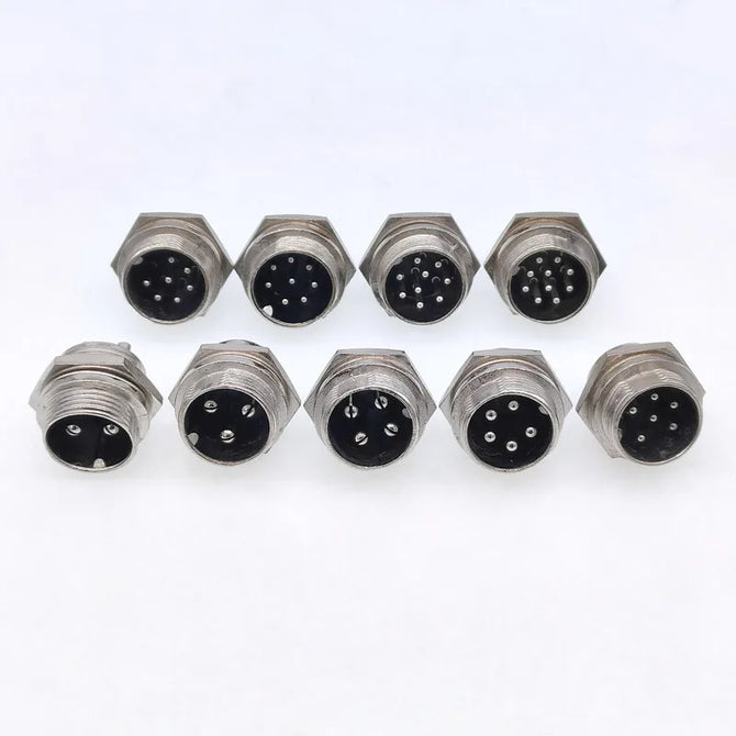 5/8" Male socket GX16   Circular Connector  2Pin3pin4pin 5pin6pin7pin8pin9pin10pin Diameter 16mm L73 RS765 DF16 M16