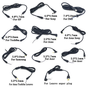 DC Power Cable Cord Connector DC Jack Charger Adapter Plug Power Supply Cable For Samsung HP Dell Sony Toshiba Asus Acer Lenovo