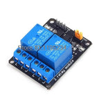 1pcs 5V 12V 24V 2 Channel Relay Module High and low Level Trigger Dual Optocoupler Isolation Relay Module