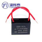 Clearance sale CBB61 fan start capacitor 1.0/1.2/1.5/1.6/1.8/3.5/5UF Terminal Ceiling Fan Motor Running Rectangle Capacitor