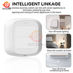 Tuya WiFi ZigBee Smart Scene Wireless Switch Push Button Controller Automation Scenario 2 Gang Smart Home Gadgets Smart Control