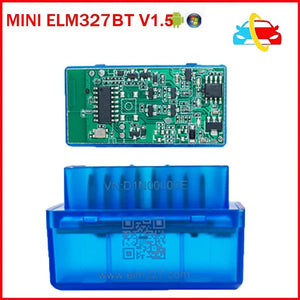 Mini ELM327 V1.5 Bluetooth with 25K80 OBD2 Scanner ELM 327 BT 4.0  Code Reader CAN Chip IOS/Android/PC Car Diagnostic Tools