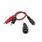 Crocodile Clip Battery Clip to DC Power Plug Adapter Plug DC 5.5*2.1mm Male Female Connector 25CM Test Leads