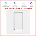WiFi Smart Home Light Switch Wall Push Button Switch 1/2/3 Gang Smart Life/Tuya APP Works with Alexa Google Home Need Neutral