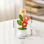 Crochet Flowers Artificial Eternal Flowers Wedding Gifts for Guests Woven Flowers Sunflowers Mothers Day Gift Parents' Day Gifts