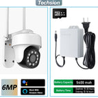 6MP TUYA IP Camera Auto Tracking 5G/2.4G WiFi Video Surveillance Camera Outdoor Indoor IP66 Security Protection Smart Life APP