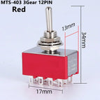 1/2/5PCS SPDT DPDT Reset Latching Toggle Switch 125V6A MTS-302 Mini Miniature Toggle Switch MTS-403 ON-ON Mini Toggle Switches