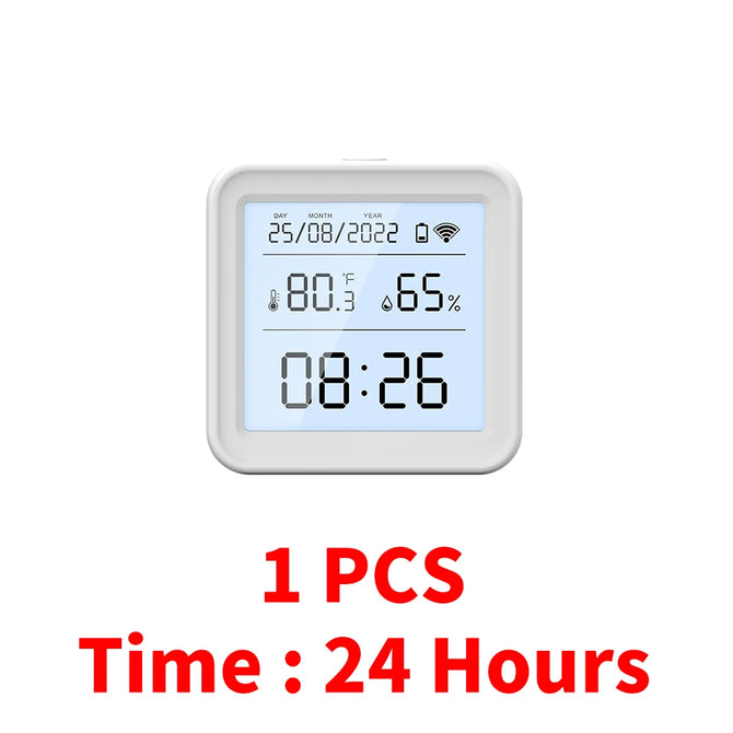 Tuya WIFI Temperature Humidity Sensor Indoor Hygrometer Thermometer Detector Smart Life Remote Control Support Alexa Google Home