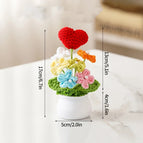 Crochet Flowers Sunflower Artificial Crochet Potted Desk Accessorie Office Accessorie Wedding Decor Teacher's Day Gift Girasol