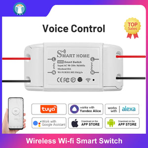 DIY Smart Wireless Remote Switch Smart Home Automation Remote Control Switch Relay Smart Life/Tuya eWelink for Alexa Google Home