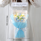 Crochet Flowers Bouquet Graduation Bouquet Knitted Flowers Artificial Flower Wedding Gift for Guests Christmas Gifts