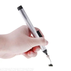 652F Metal Vacuum Sucking Pen IC Sucker Pick Up Hand & 3 Suction Headers Tool Used for Component Placement