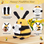Crochet Bee Ornament Kawaii Desk Accessorie Handmade Woven Positive Potatoes Birthday Gifts for Children Kindergarten