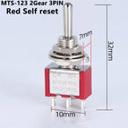 1/2/5PCS SPDT DPDT Reset Latching Toggle Switch 125V6A MTS-302 Mini Miniature Toggle Switch MTS-403 ON-ON Mini Toggle Switches