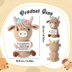 Mini Positive Potato Funny Avocado Duck Cute Knitted Crochet Doll with Card for Women Men Mom Dad Friend Birthday Cheer Up Gifts