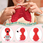 Mini Positive Potato Funny Avocado Duck Cute Knitted Crochet Doll with Card for Women Men Mom Dad Friend Birthday Cheer Up Gifts