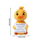 Positive Crochet Animals Ornament Desk Accessorie Offices Accessories Handmade Woven Figurine Gifts Birthday Wedding Gifts