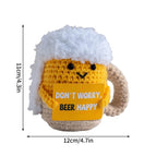 Positive Crochet Animals Ornament Desk Accessorie Offices Accessories Handmade Woven Figurine Gifts Birthday Wedding Gifts