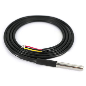 Waterproof DS18B20 Temperature Sensor (100cm) + DS18B20 Adapter Module Compatible for Arduino