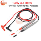 1000V 20A 10A Universal Multimeter Test Pen Leads Multimeter Probe Tester Kits 72cm/110cm Gold Plated Pure Copper Pen Wire