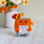 New Knitted Positive Turtle Doll Handmade Emotional Support Positive Crochet Sea Turtles Gifts for Christmas New Year Birthday