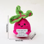 Positive Potato Ornament Desk Accessories Offices Accessories Desktop Decoration Crochet Fruits Vegetables Christmas Gift