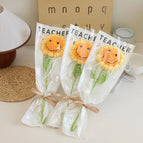 Hand-Knitted Artificial Flower Sunflower Crochet Hook Fake Flowers Mother's Day Teacher's Day Gift Photography Props