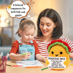 Positive Crochet Taco Emotional Inspirational Support Birthday Funny Gifts for Women Men Christmas Stocking Desk Home Decor