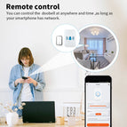 Sixwgh Tuya WiFi Outdoor Wireless Self Generating Doorbell 433MHz Waterproof Doorbell 38 Smart Life Ringtones