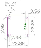 OPEN-SMART Magnet Sensor Magnet Field Intensity Linear Hall Effect Sensor Module For Arduino