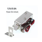 54mm Small Electric Lock DC 12V24V Electronic Lock Mini Electric Bolt Lock Electronic Door Lock Access Control Lock Drawer Lock