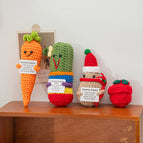 Crochet Positive Potato Desk Accessories Crochet Dolls Funny Gifts Office Interior Home Decor Christmas New Year Gifts