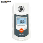 SWEVY SW36C LCD Digital Refractometer Brix Meter Fruit Juice Beverage ATC Sugar Content Measuring Instrument 0-36% Saccharometer