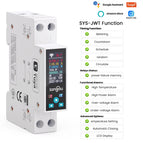 TUYA WIFI Smart Circuit Breaker With Metering 1P 50A 63A DIN Rail for Smart Home wireless Remote Control Switch by APP TONGOU