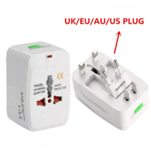 Universal Power Plug Adapter International European EU US AU UK Travel Adapter Electrical AC Charger Converter Socket Outlet