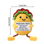 Positive Crochet Animals Ornament Desk Accessorie Offices Accessories Handmade Woven Figurine Gifts Birthday Wedding Gifts