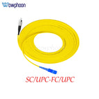 1M SC APC UPC FC APC Optical Fiber Patch Cord 3.0mm PVC G652D Fiber Jumper Simplex SM FTTH Optic Cable Fibra Optica Customized
