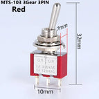 1/2/5PCS SPDT DPDT Reset Latching Toggle Switch 125V6A MTS-302 Mini Miniature Toggle Switch MTS-403 ON-ON Mini Toggle Switches