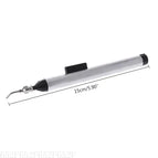 652F Metal Vacuum Sucking Pen IC Sucker Pick Up Hand & 3 Suction Headers Tool Used for Component Placement