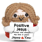 Positive Energy Crochet Doll Pocket Hug Handmade Knitted Plush Potato Plant Avocado Bee Turtle Duck Funny Emotional Support Gift