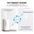 AUBESS Tuya WiFi Temperature Humidity Sensor Home Connected Thermometer Compatible With Smart New Life Alexa Google Assistant