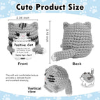 Positive Energy Potato Pocket Hug Handmade AnimalCrochet Mini Doll Funny Wool Gift for Friends or Lover Emotional Support Plant