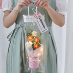 Crochet Flowers Bouquet Graduation Bouquet Knitted Flowers Artificial Flower Wedding Gift for Guests Christmas Gifts