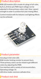 Smart Electronics FZ0455 4pin KEYES KY-016 Three Colors 3 Color RGB LED Sensor Module for Arduino DIY Starter Kit KY016