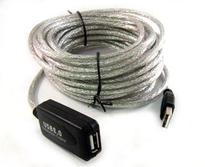 USB 2.0 Active Repeater Male to Female Extension Cable Adapter Cord 5m/10m/15m/20m Optional