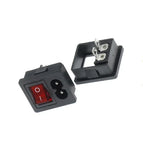 Pure copper power socket with switch 2-hole welding socket DB-01/02/01-03 DB-02/03/04/05/06/07 AC-03D power socket