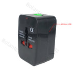 All in One Universal International Plug Adapter 2 USB Port World Travel AC Power Charger Adapter AU US UK EU Converter