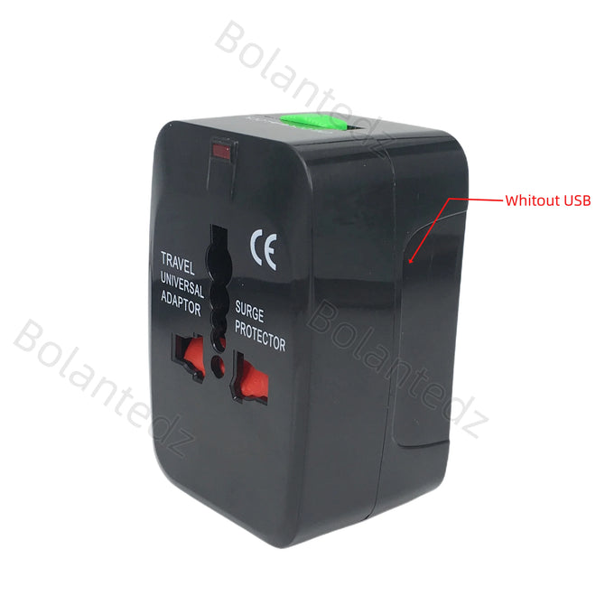 All in One Universal International Plug Adapter 2 USB Port World Travel AC Power Charger Adapter AU US UK EU Converter