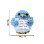 Positive Crochet Animals Ornament Desk Accessorie Offices Accessories Handmade Woven Figurine Gifts Birthday Wedding Gifts